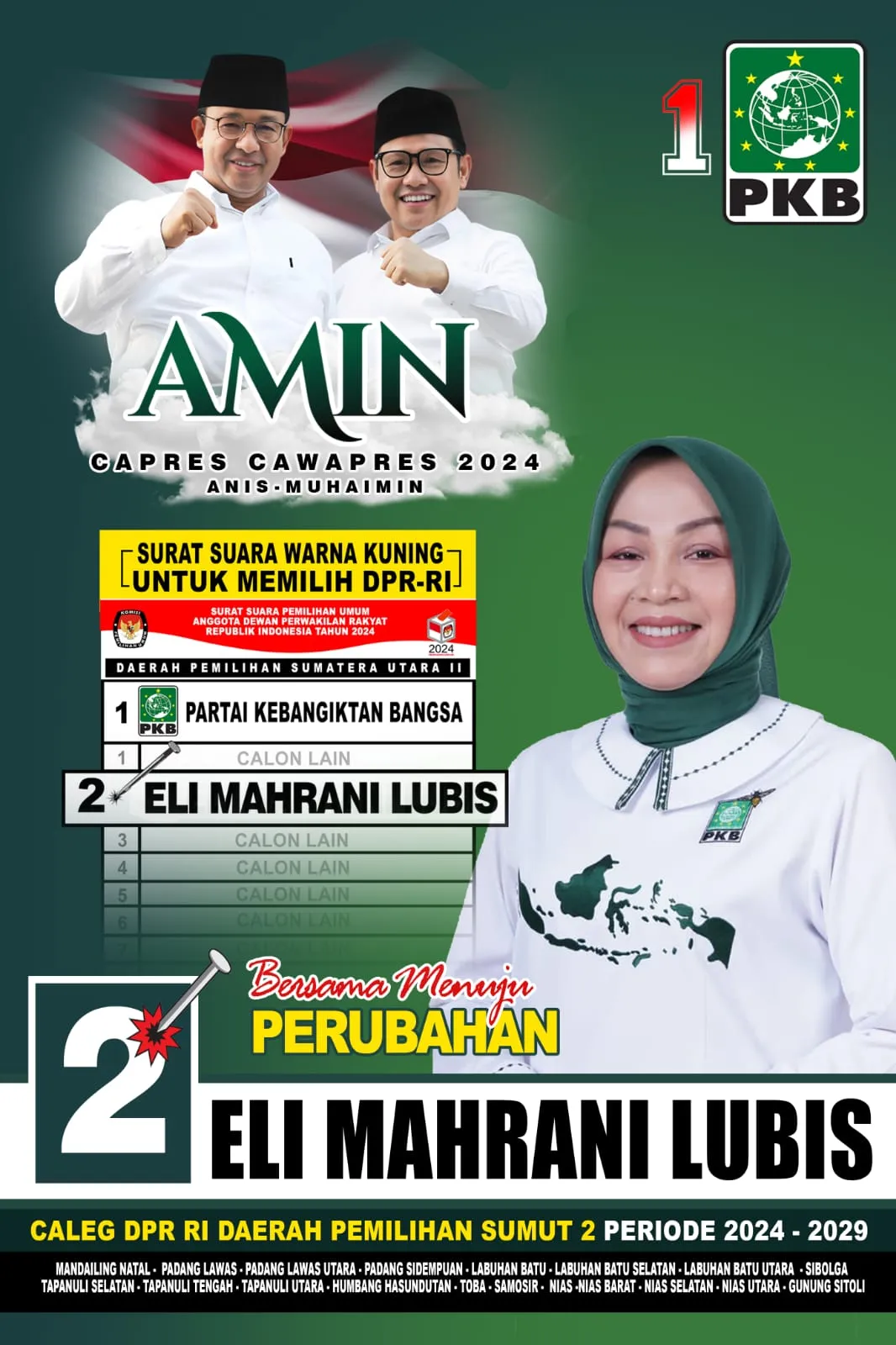 Eli Mahrani Lubis, Istri Bupati Madina Ingin Ikut Membangun Tabagsel