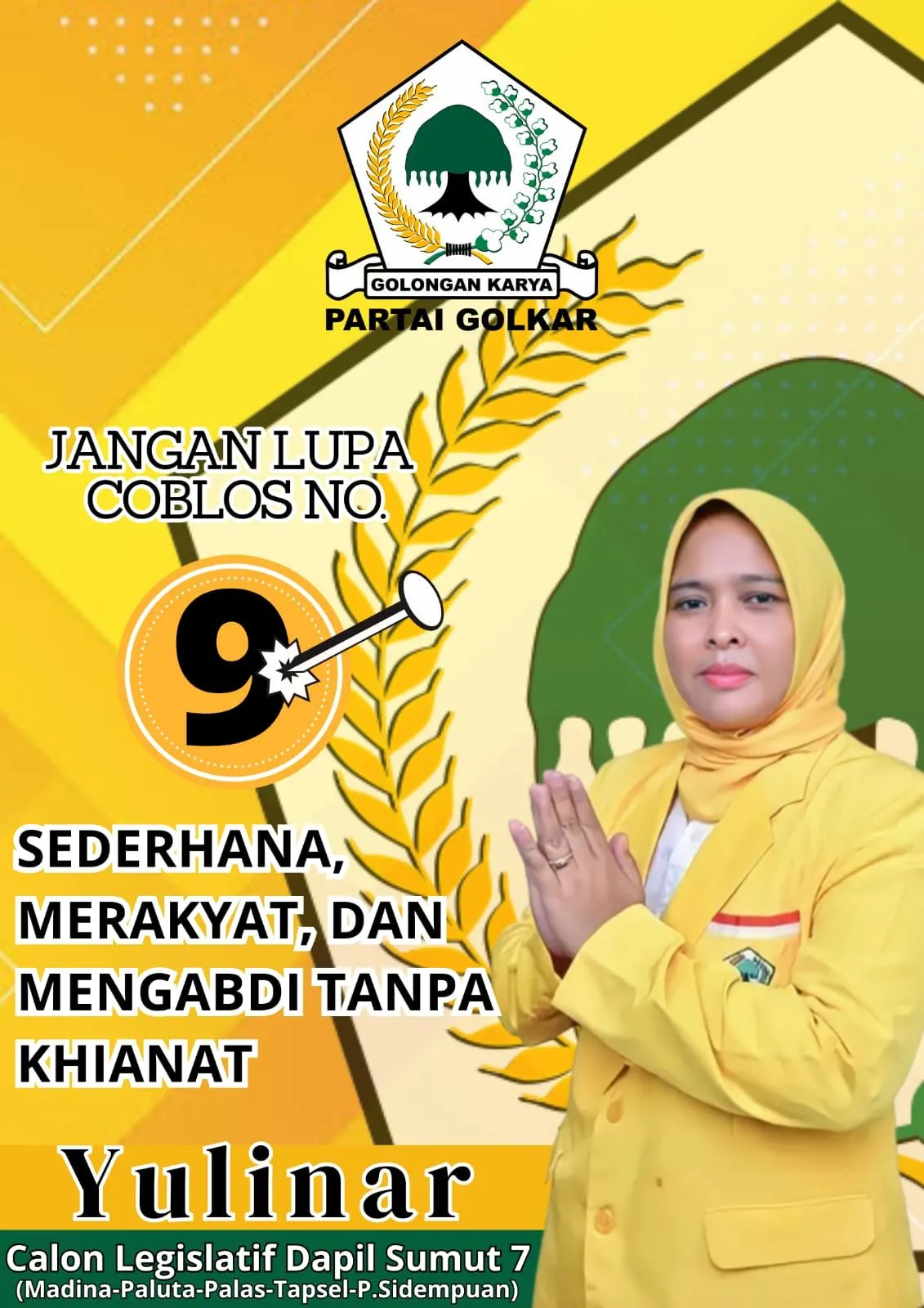 Caleg DPRD Sumut, Yulinar Lubis Siap Bawa Perubahan Tabagsel