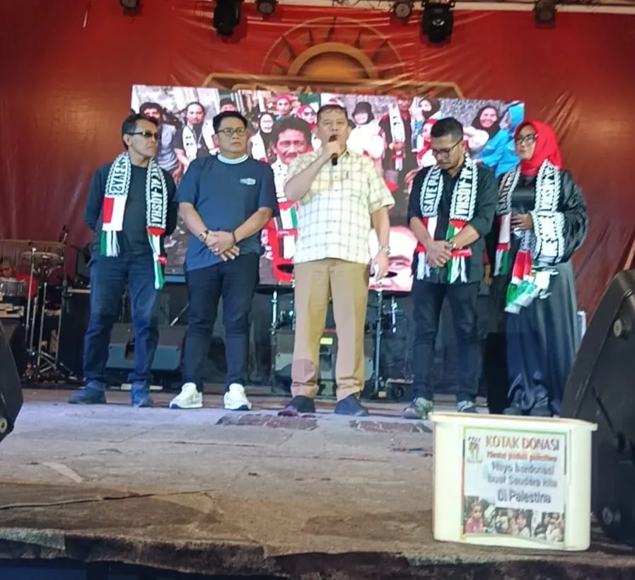 Musisi Bersatu Kota Medan Konser Amal Save Palestina di Aksara Park