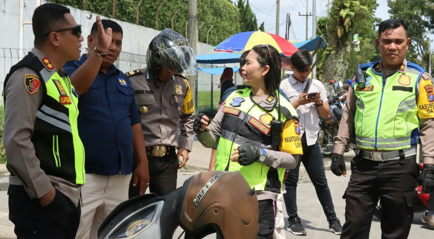 Kapolres Cek Dan Survei Jalur Alternatif Dalam Operasi Lilin Toba Di P.Siantar