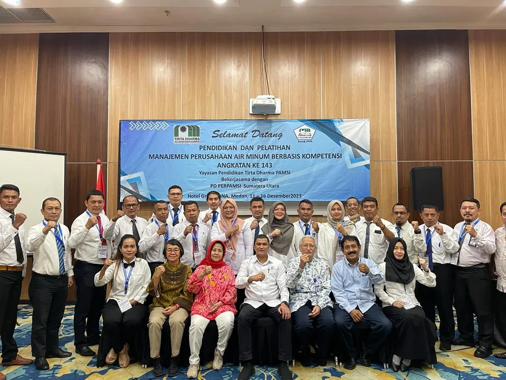 Pelatihan Manajemen Perusahaan Air Minum Angkatan 143 Berakhir