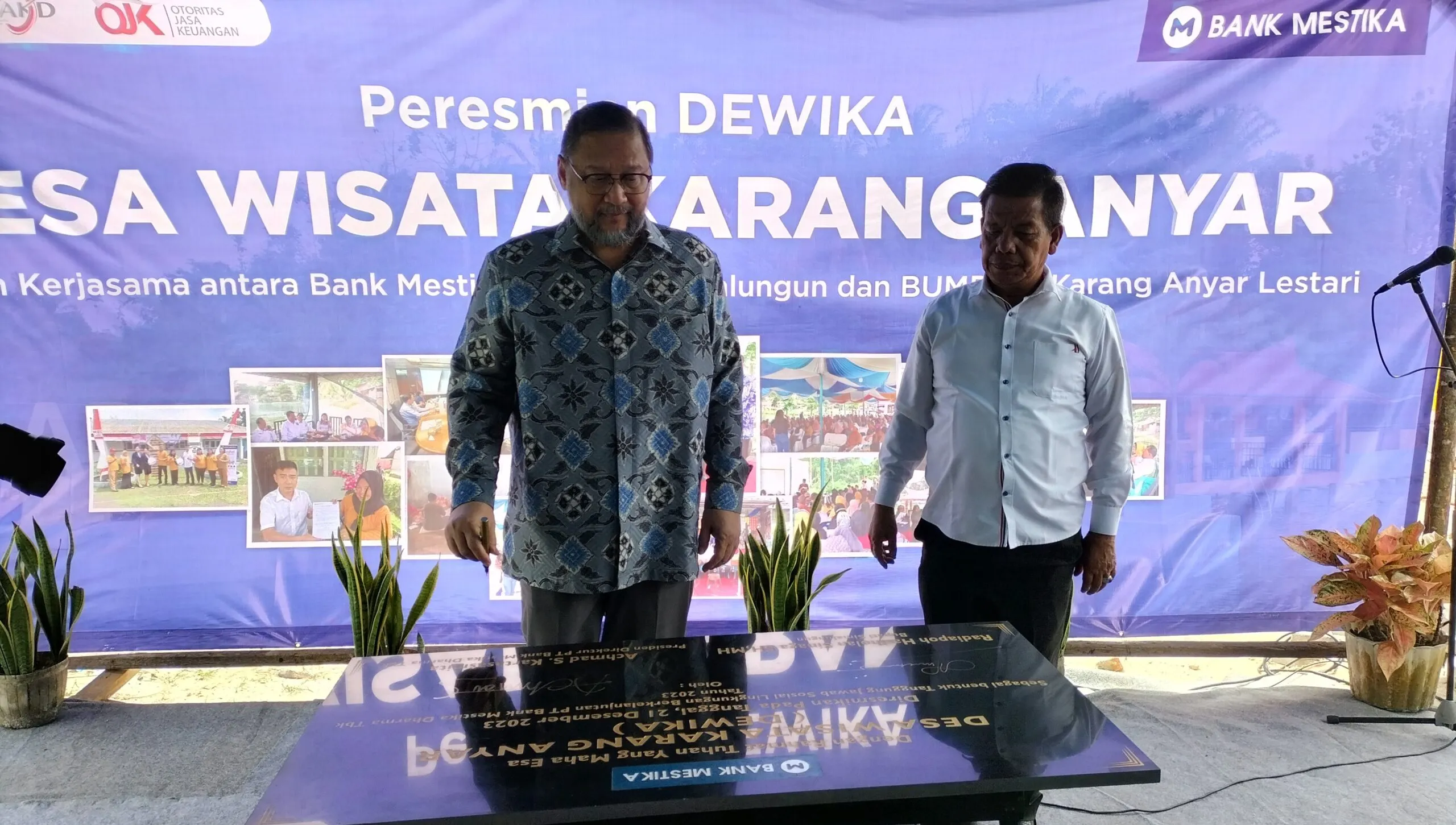 Bank Mestika Resmikan Desa Wisata Karang Anyar, Program Ekosistem Keuangan Inklusif