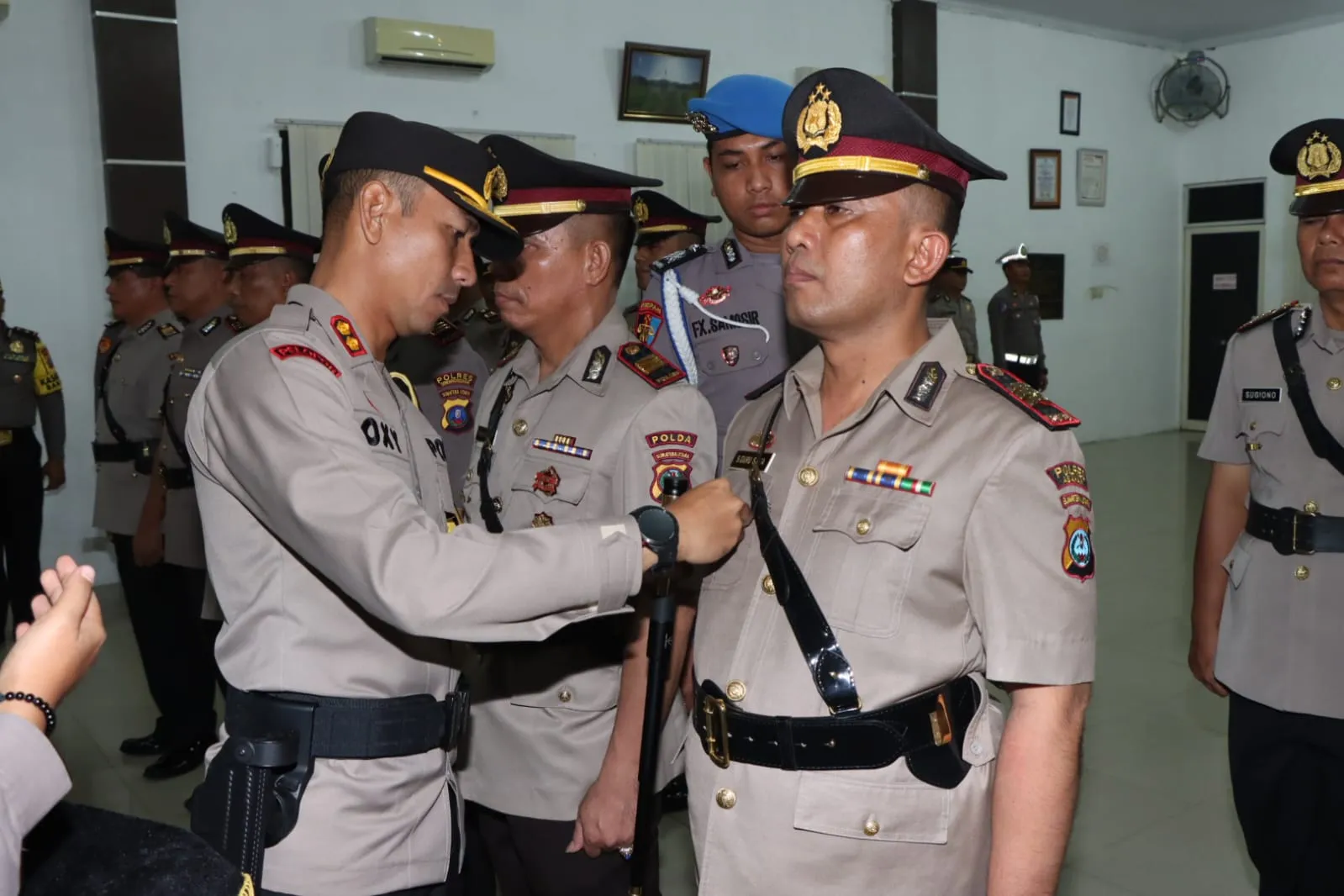 Dua Kasat dan Lima Kapolsek Polres Serdang Bedagai Mutasi.
