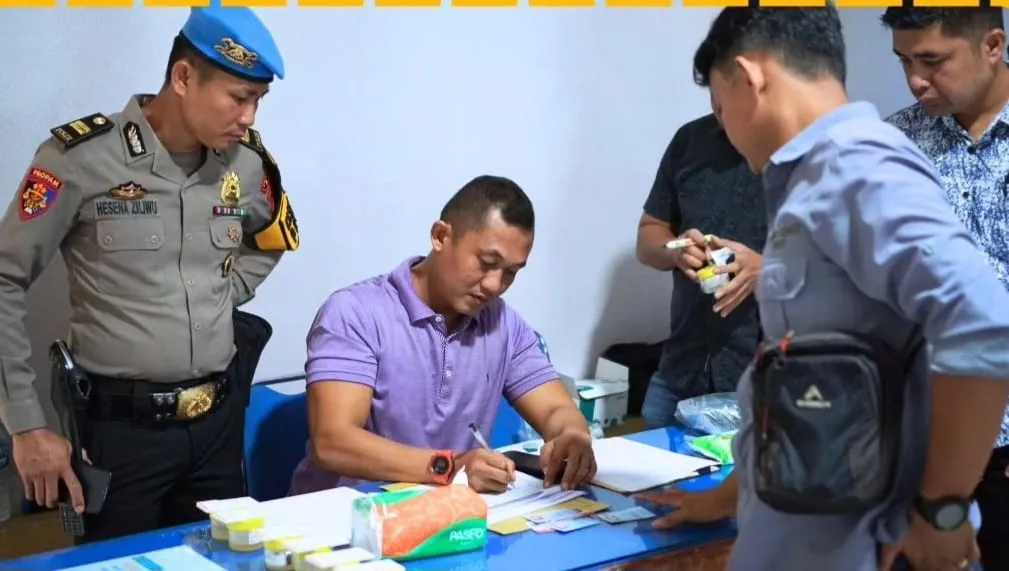 Pegawai Kantor Badan Pertanahan Nias Tes Urin Mendadak, Semua Negatif
