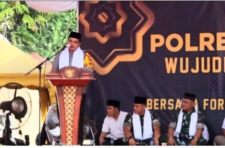 Polres dan Forkopimda Batubara Bersholawat Wujudkan Pemilu 2024 Damai