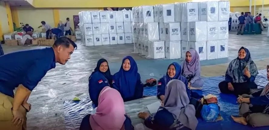 KIP Aceh Tamiang Lakukan Pengesetan Logistik Pemilu 2024