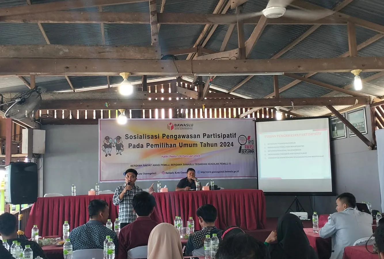 Bawaslu Kota Gunungsitoli Laksanakan Sosialisasi Pengawasan Partisipatif Pemilu 2024
