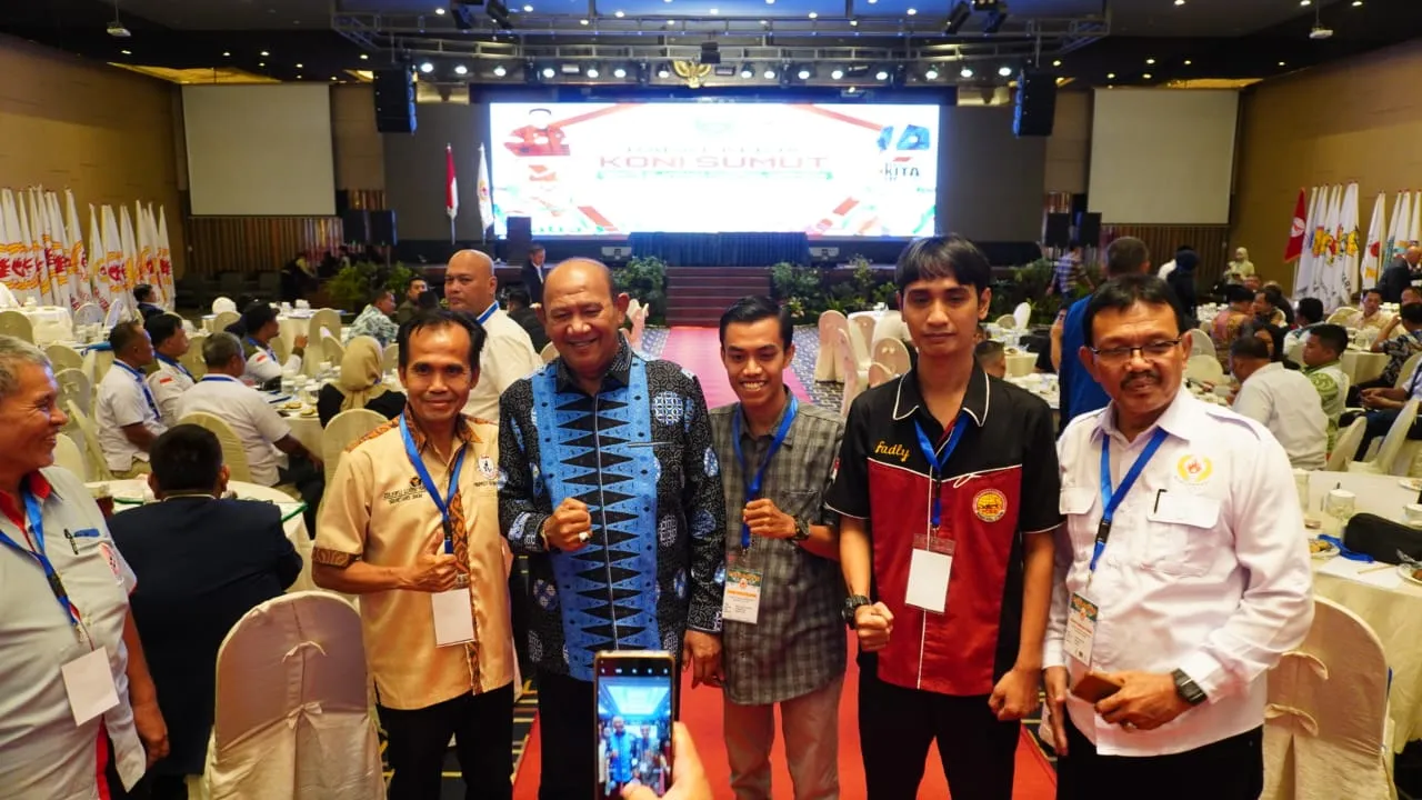 Syah Afandin Hadiri Raker KONI Sumut Persiapan PON-XXI Aceh-Sumut 2024