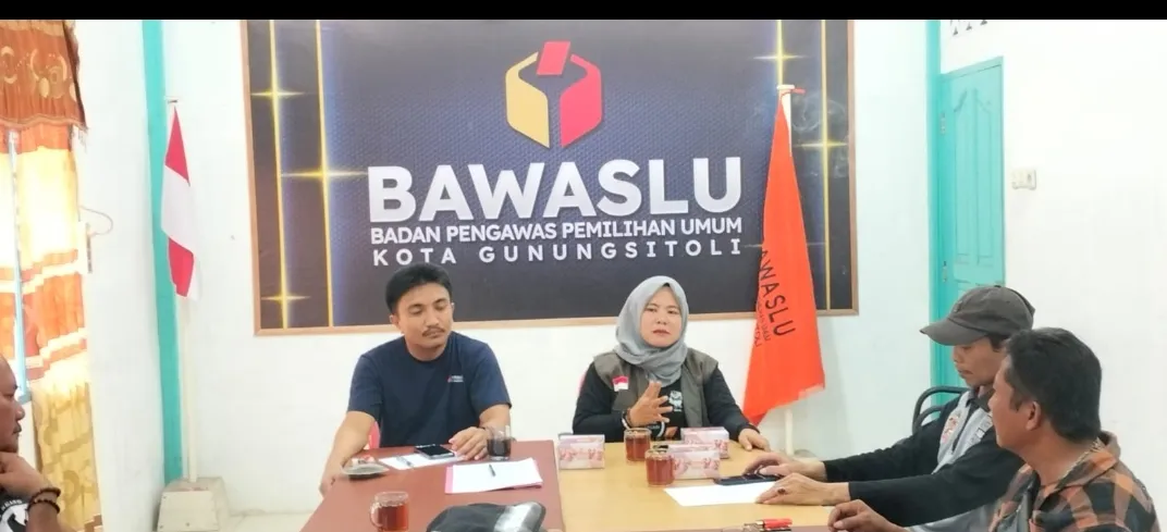 Bawaslu Gunungsitoli Rakor dengan Media, Kerja Sama Kawal Pemilu Berkualitas