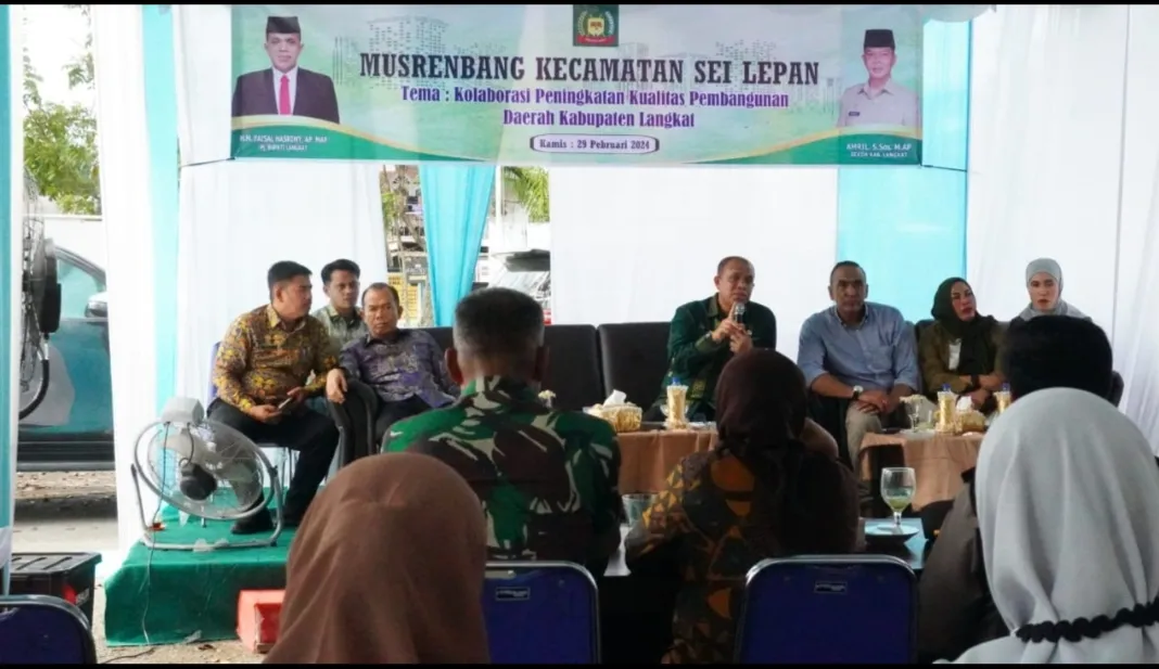 Pj Bupati Langkat Hadiri Musrenbang di Pangkalansusu dan Sei Lepan