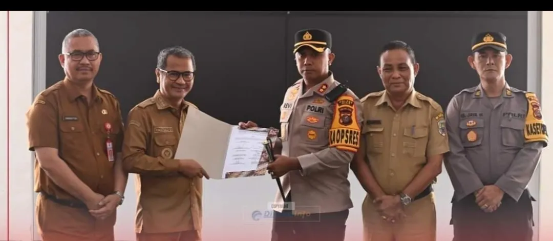 Pemkab Nias, Kodim 0213 dan Polres Tanda Tangani NPHD Terkait Pemilu 2024