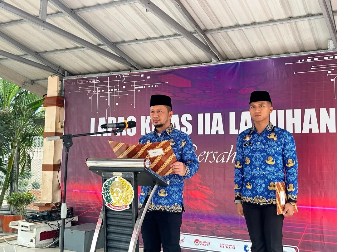 Warga Binaan Ikuti Peringatan Harkitnas ke 166 di Lapas Labuhan Ruku