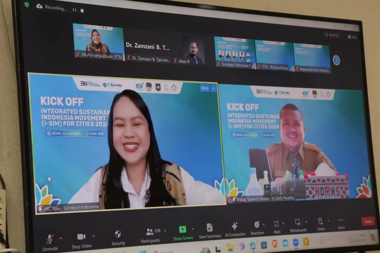 Bupati Tapsel Narsum di Kick Off I-SIM SDG's For Regencies 2024