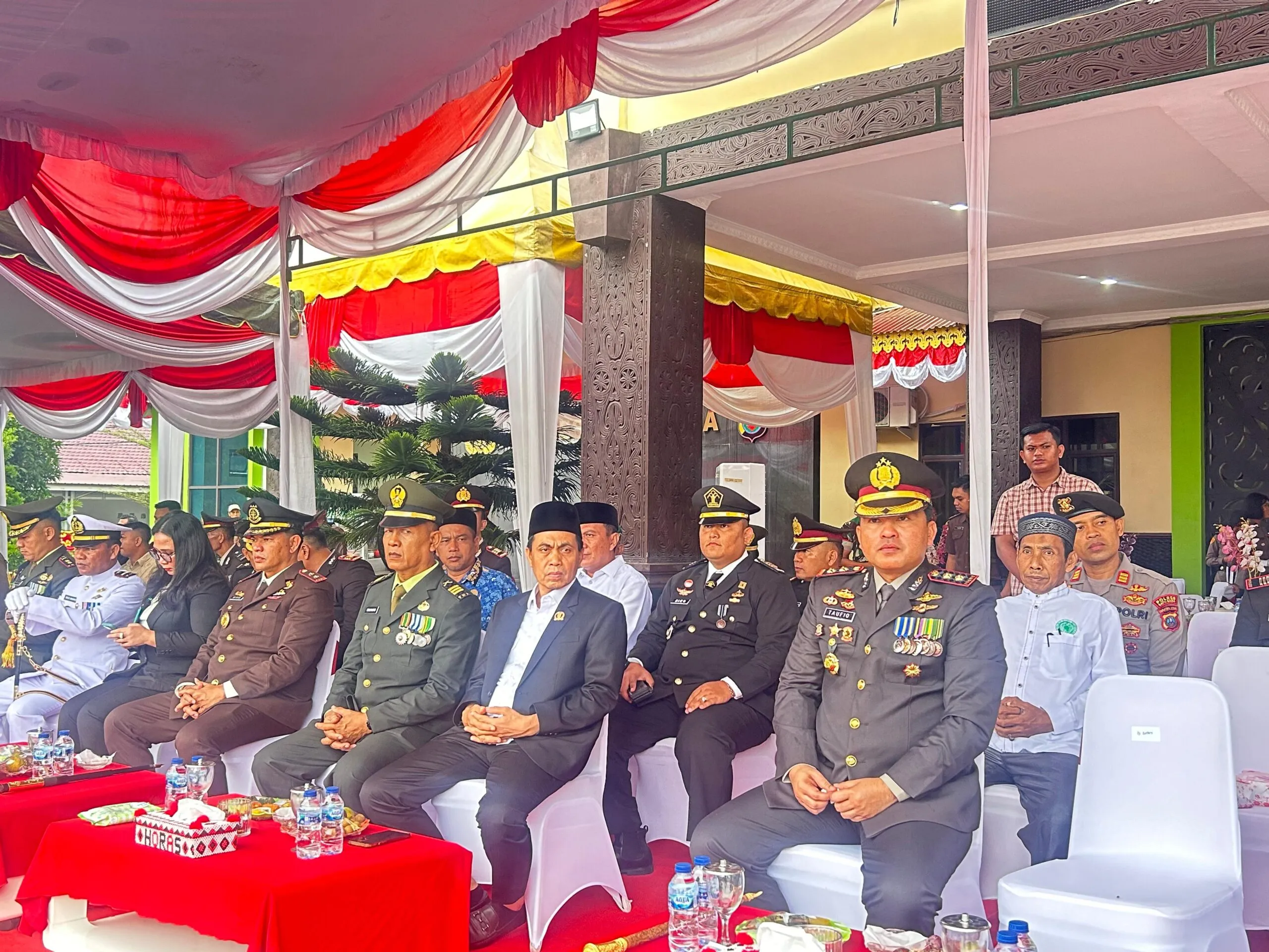 Kalapas Labuhan Ruku Hadiri Peringatan HUT Ke 78 Bhayangkara