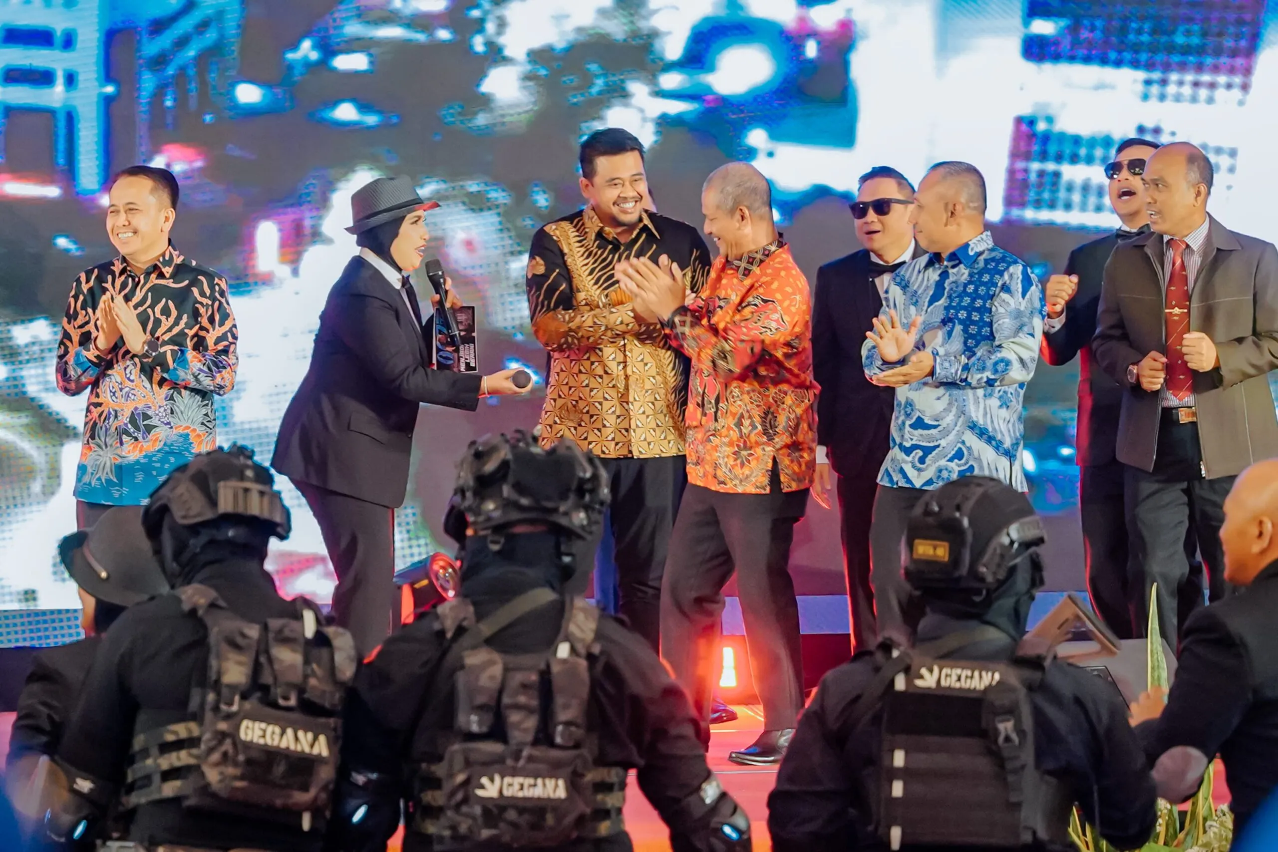Bobby Hadiri Malam Pisah Sambut Kapolda Sumut