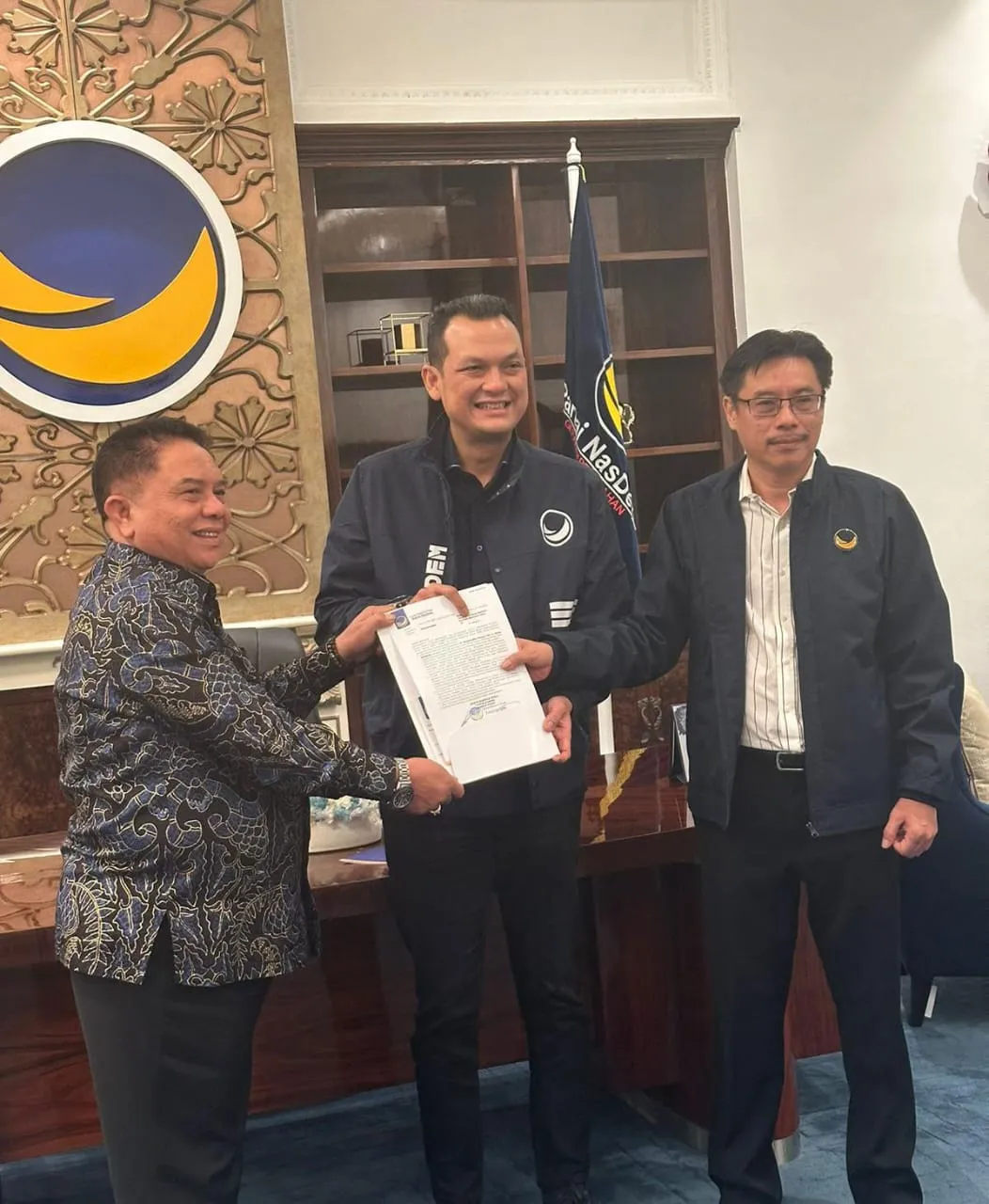 DPP Partai Nasdem Resmi Dukung Hamsiruddin - Purba Di Pilkada Paluta 2024