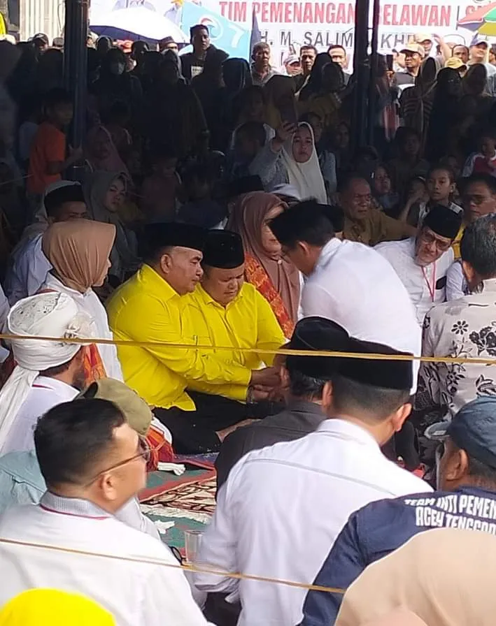 Deklarasi Paslon Bupati Agara Salim Fakhry - Heri Al Hilal Meriah