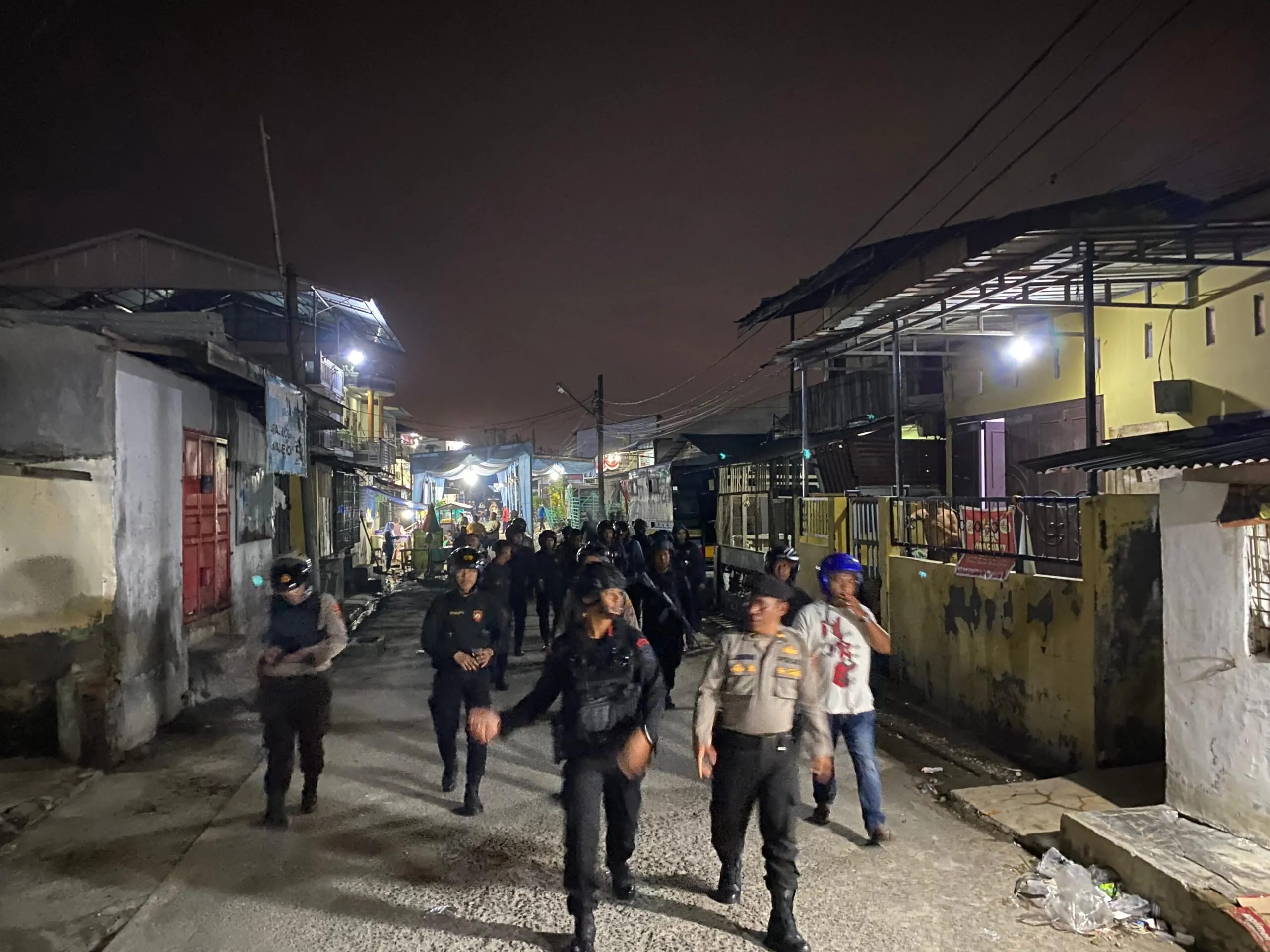 Antisipasi Begal Dan Geng Motor, Polres Pelabuhan Belawan  Patroli Massif