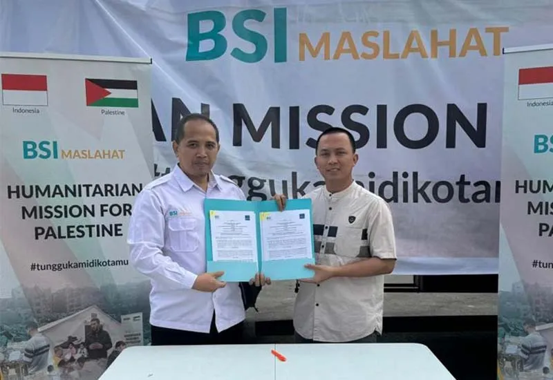 BSI Maslahat Salurkan Bantuan Untuk Palestina Tahap VI Rp2,12 Miliar