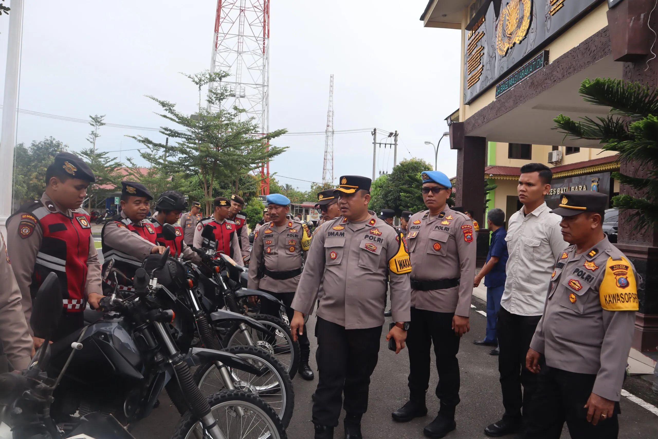 Pengamanan Pilkada Tahun 2024, Polres Batubara Periksa Kendaraan Dinas