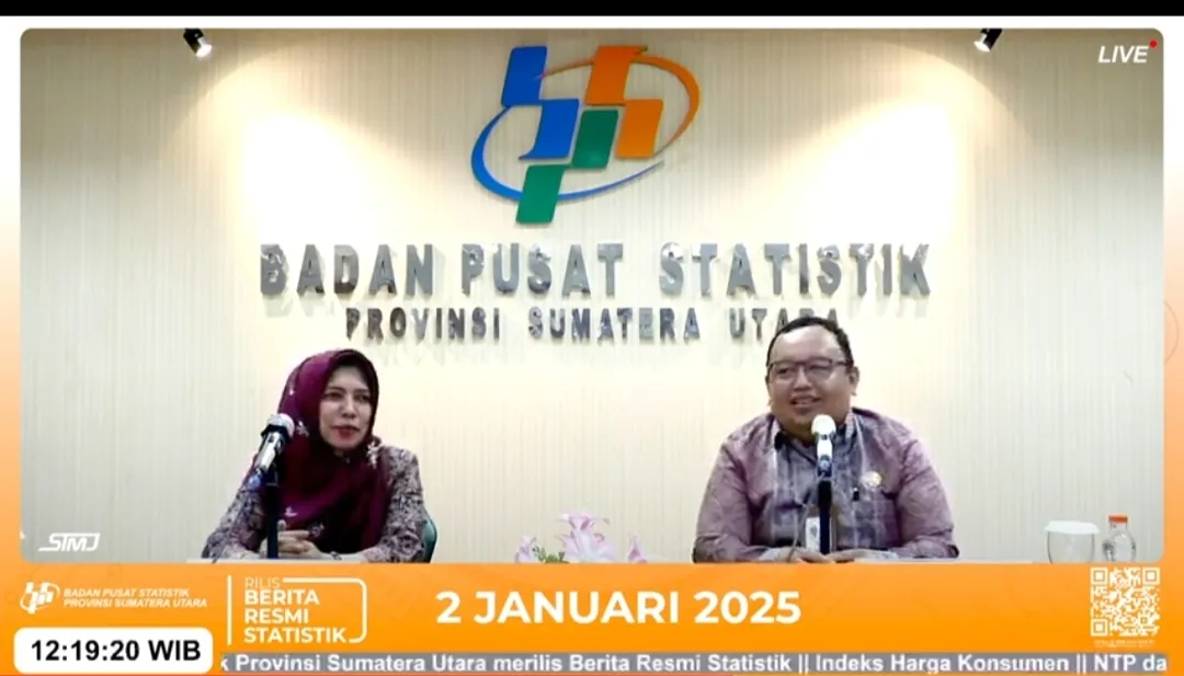 Desember 2024, Sumut Inflasi 2,12 Persen