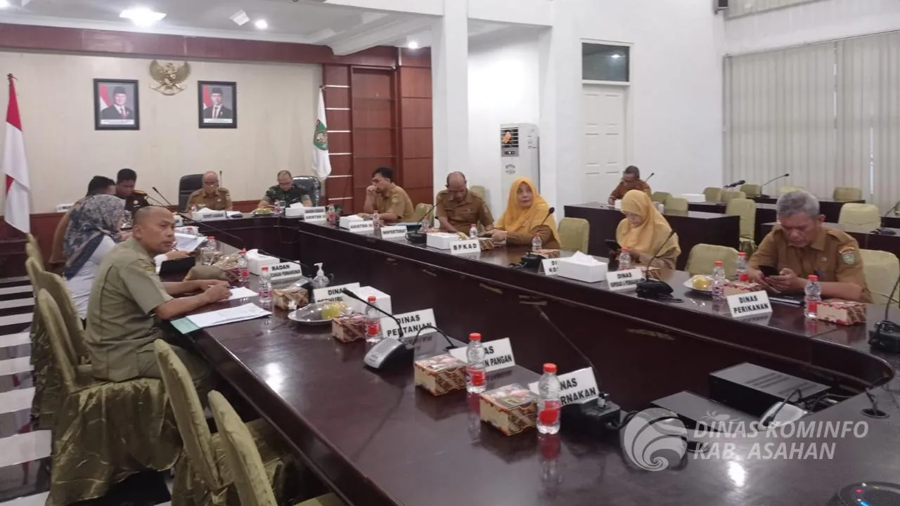 Pemkab Asahan Ikuti Rakor Pengendalian Inflasi