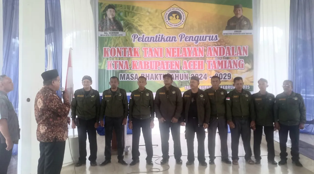 Pengurus KTNA Aceh Tamiang Dilantik