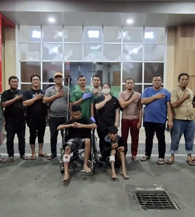 Polsek Medan Helvetia Ringkus Empat Begal Berkelewang, Dua Ditembak