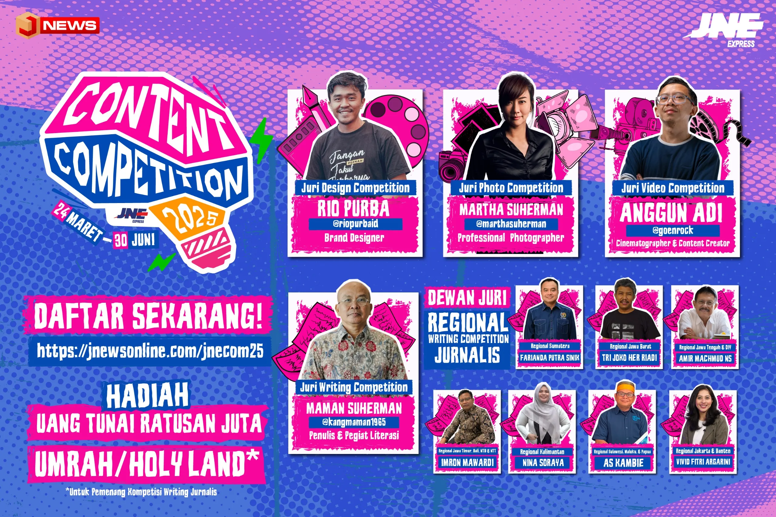 JNE Content Competition 2025 Kembali Digelar Dengan Hadiah Ratusan Juta Rupiah