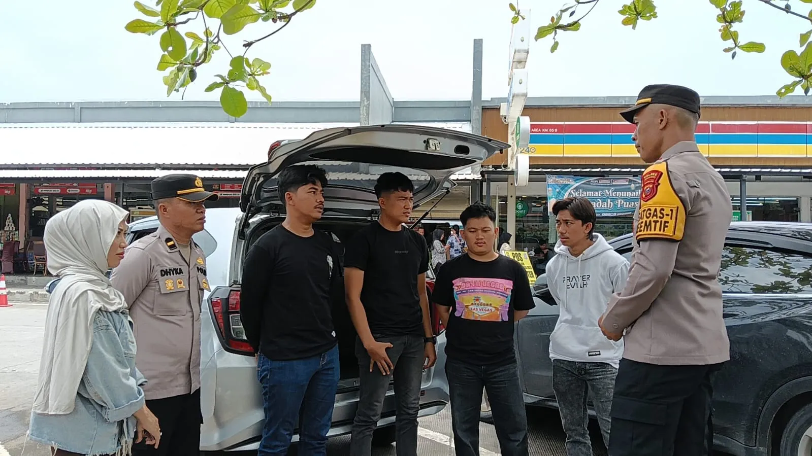 Polres Sergai Patroli di Rest Area B Km 65, Pastikan Pemudik Nyaman Dan Aman