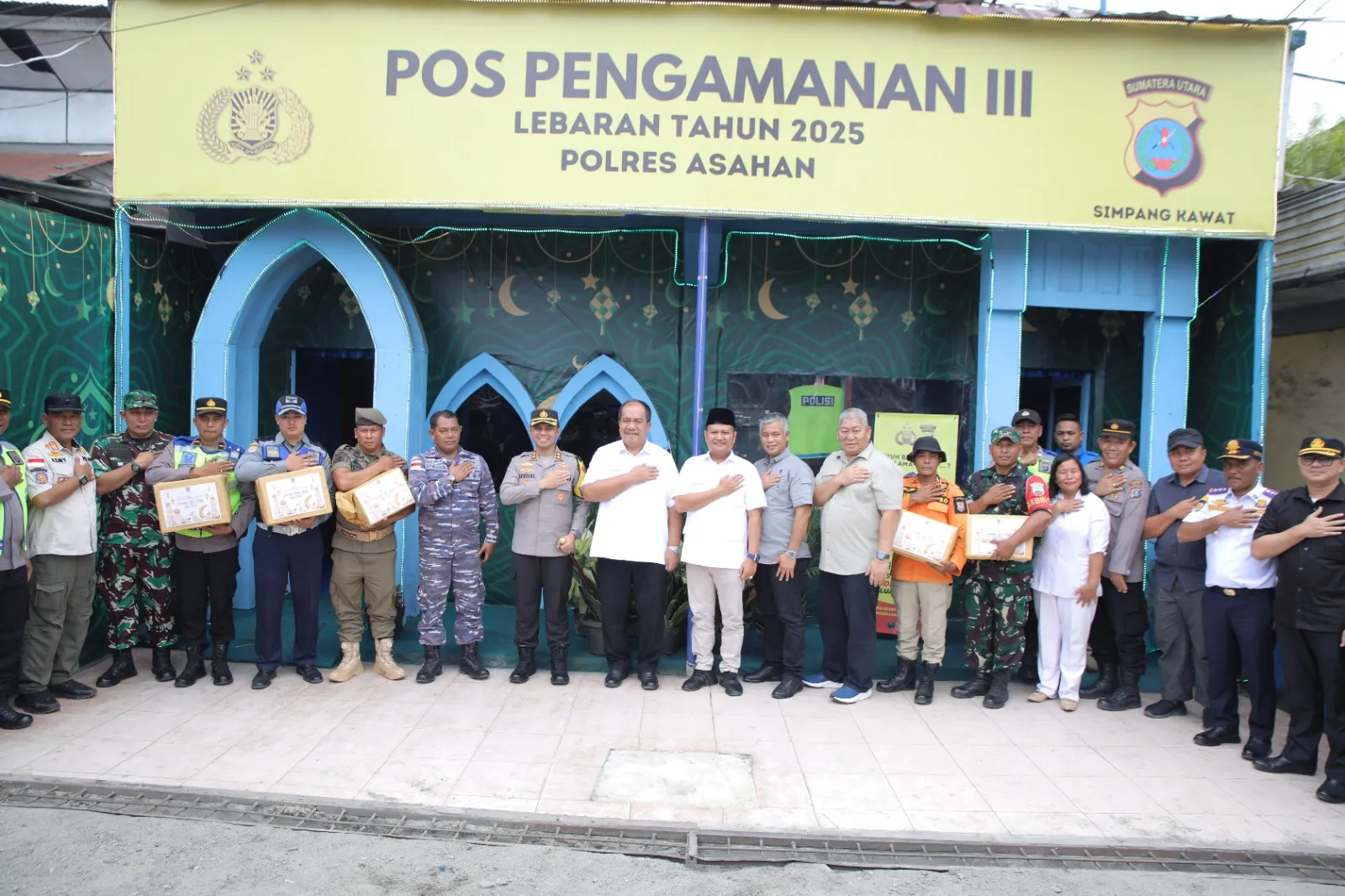 Bupati Asahan Bersama Forkopimda Tinjau Pos Pam Lebaran 2025