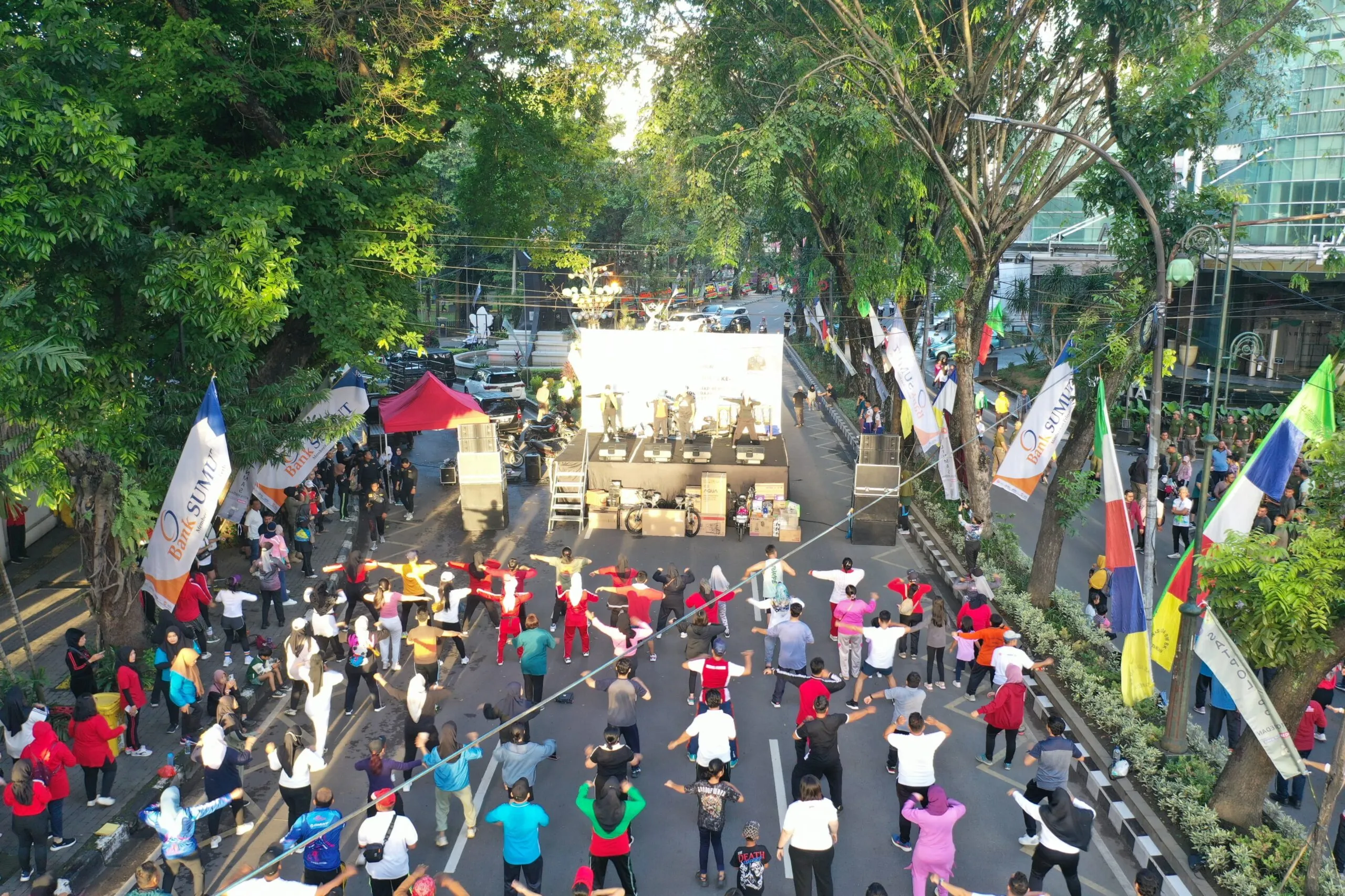 CFD Medan Dimeriahkan HUT Satpol PP Dan Satlinmas