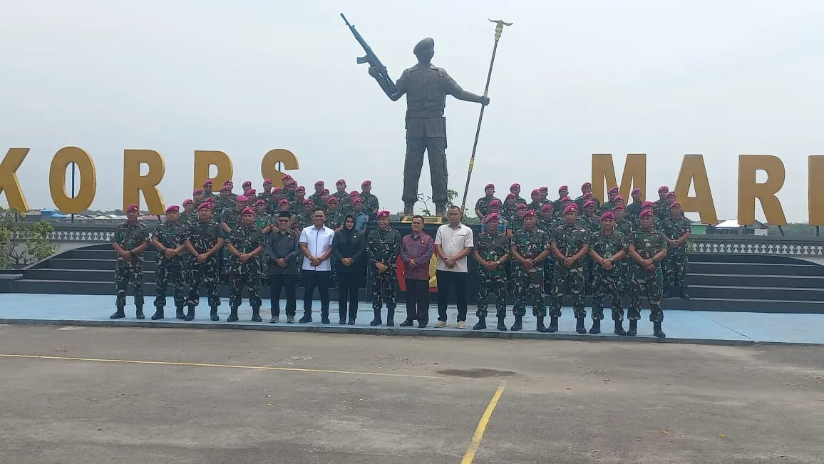 Anggota DPRD Medan Hadiri Kenaikan Pangkat Prajurit Yonmarhanlan l Belawan