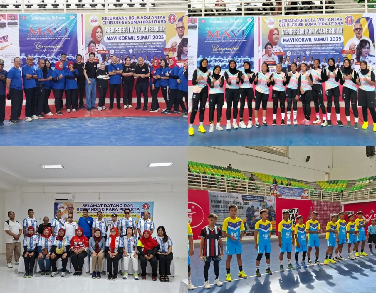 Semarak Final Kejuaraan Voli Antar Club U15 MAVI Sumut 2025