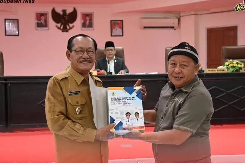 Paripurna DPRD,  Wabup Nias Sampaikan Nota Pengantar Ranperda APBD 2024