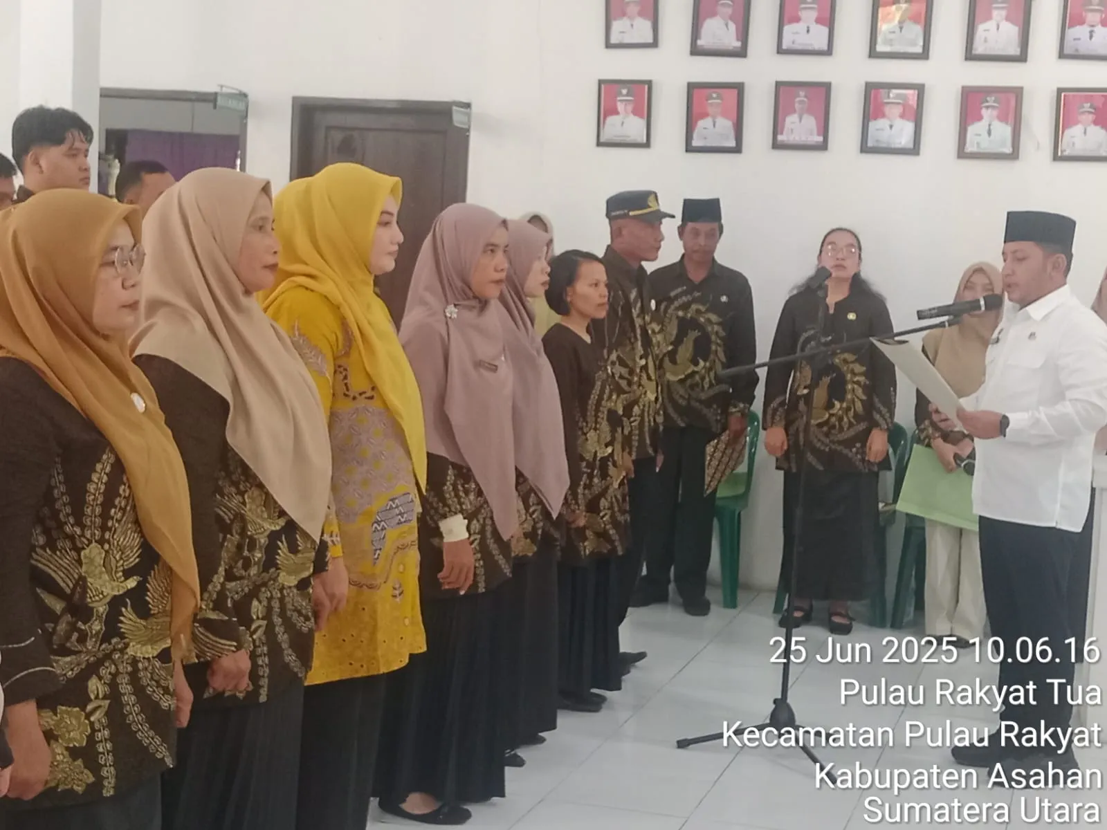 Ketua dan Tim Pembina Posyandu Se-Kecamatan Pulau Rakyat Dilantik