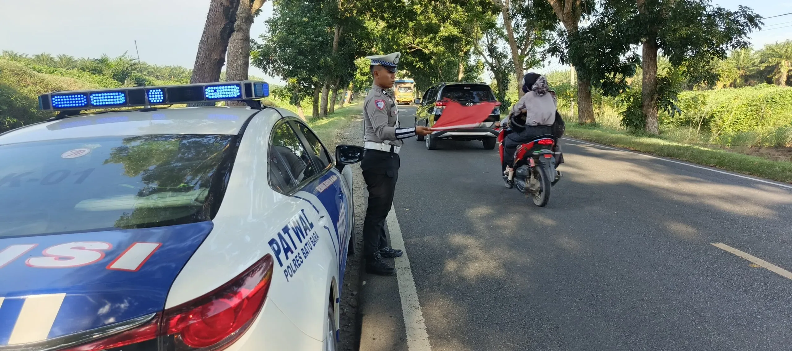 Giat Satlantas Polres Batubara Patroli Kibas Bendera Dan Video