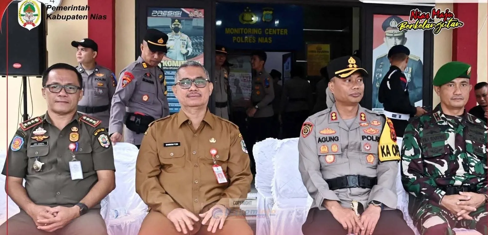 Sekda Nias Hadiri Apel Gelar Pasukan Operasi Toba Tahun 2025