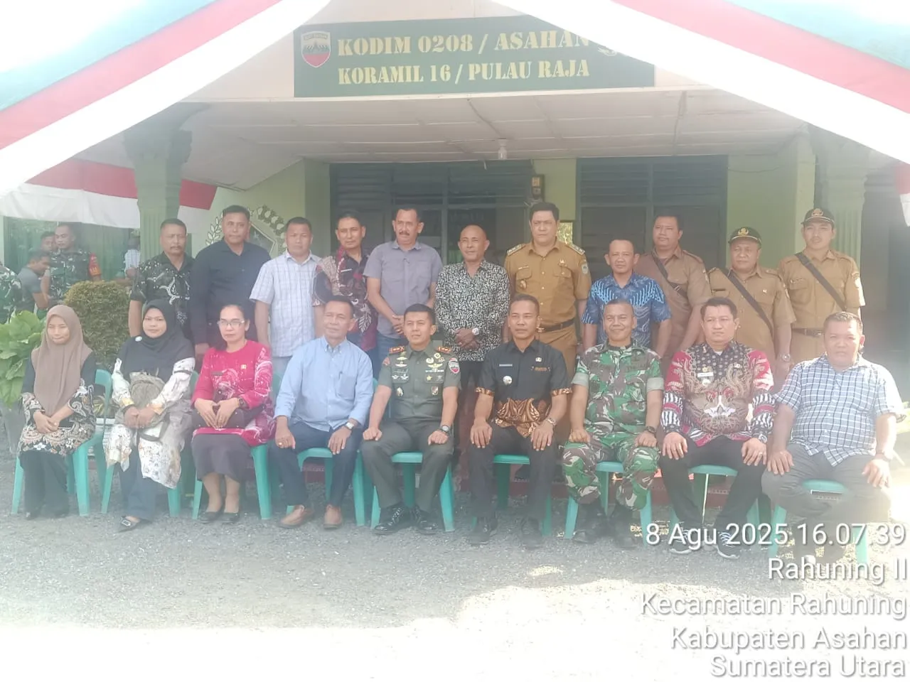 Dandim 0208/Asahan Kunker Ke Koramil 16 Pulau Rakyat