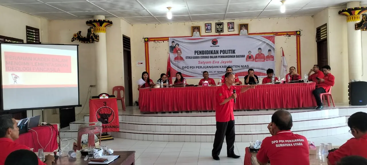 PDI Perjuangan Nias Laksanakan Pendidikan Politik Dan Konsolidasi Partai