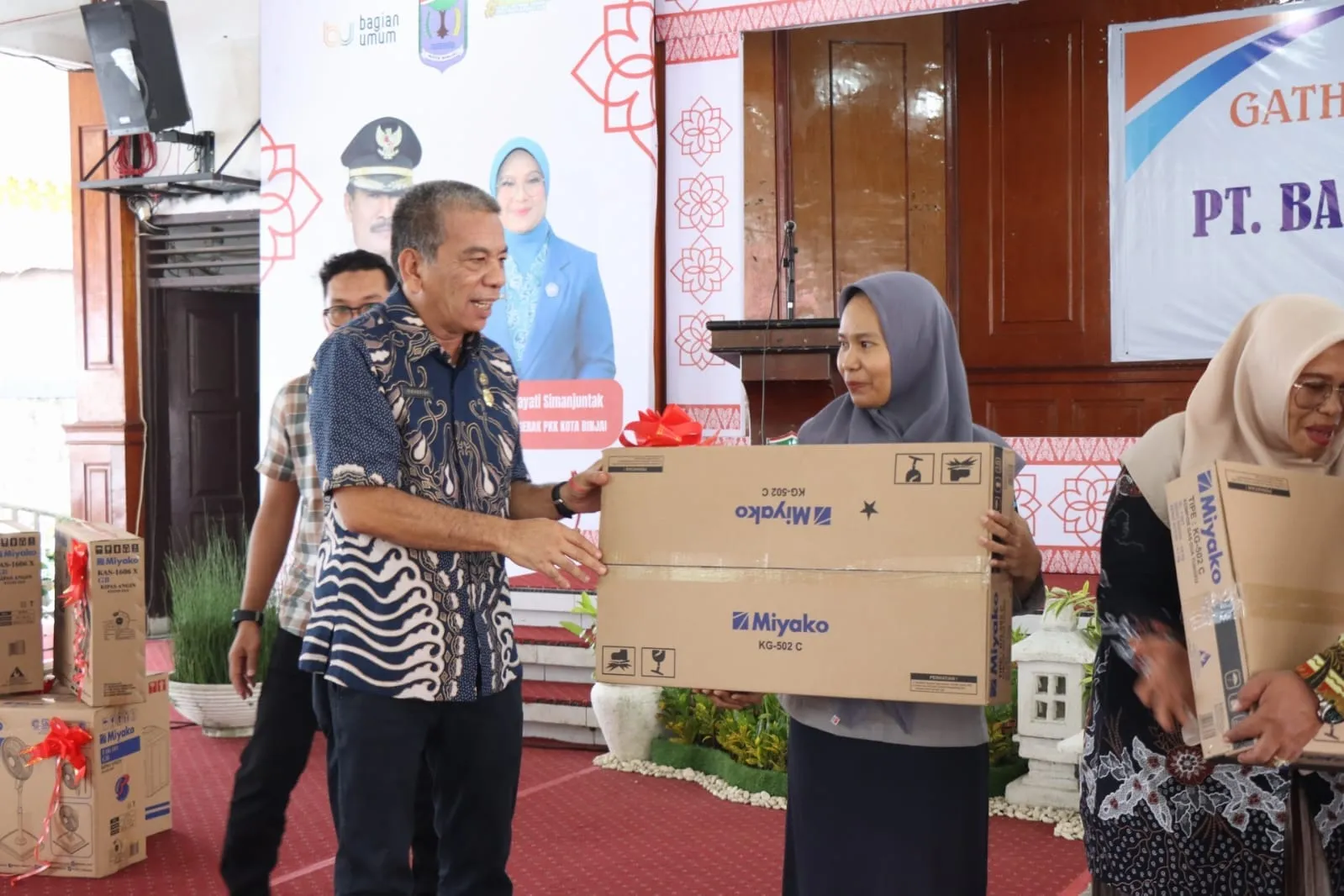 Sekdako Binjai Hadiri Gathering Bank Sumut