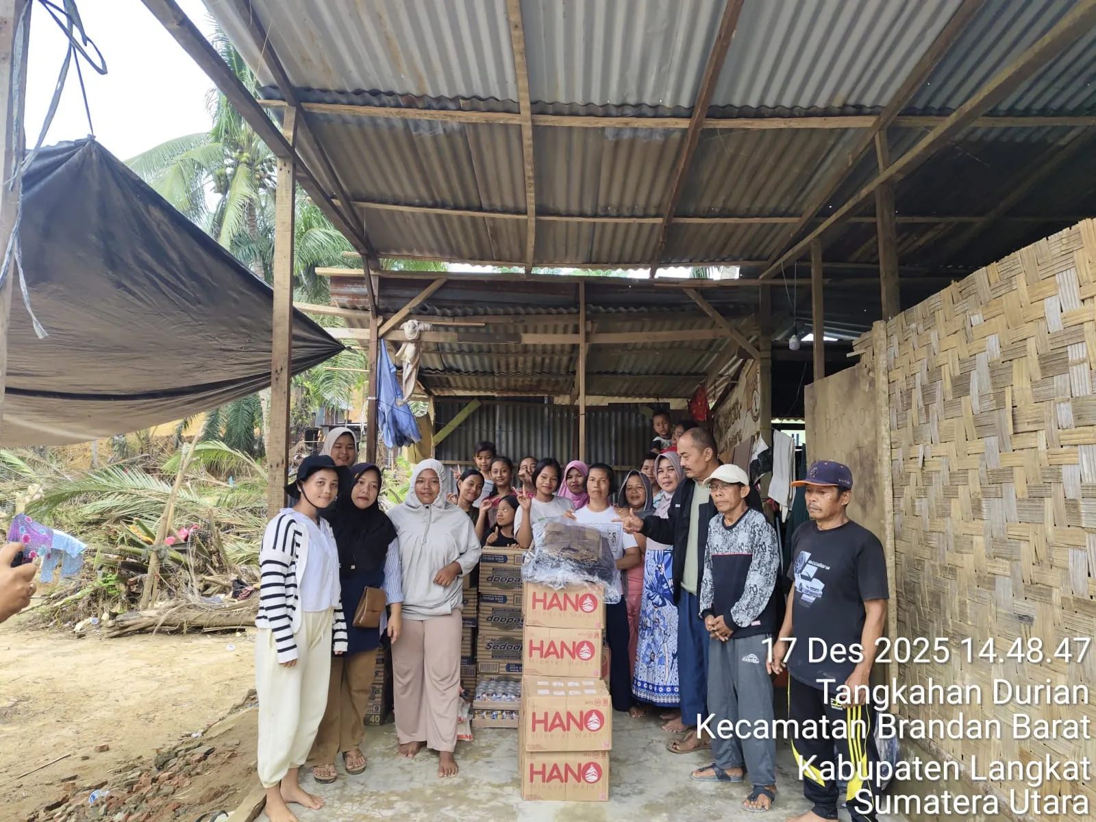 PNTI Sumut Dan KPP-KTA Salurkan Bantuan Korban Banjir Brandan Barat 