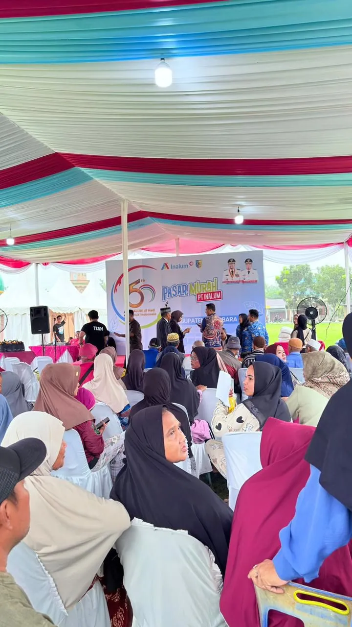 HUT PT. INALUM Ke-50, Gelar 12 Titik Pasar Murah