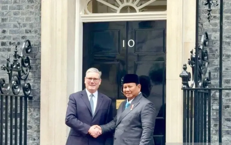 Prabowo Temui PM Starmer di 10 Downing Street