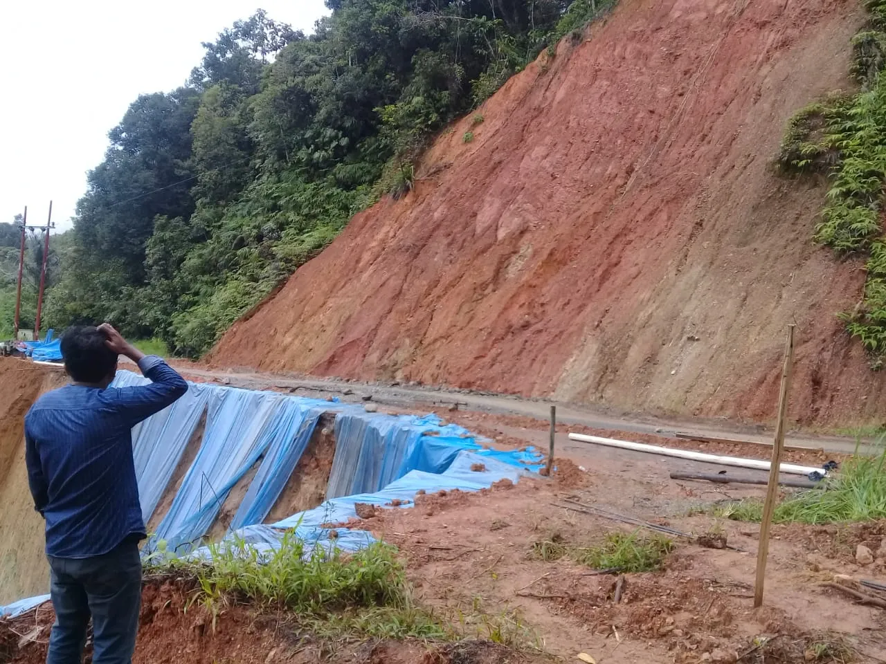Dianggarkan Rp5,6 M Proyek Rawan Longsor Panyabungan-Natal