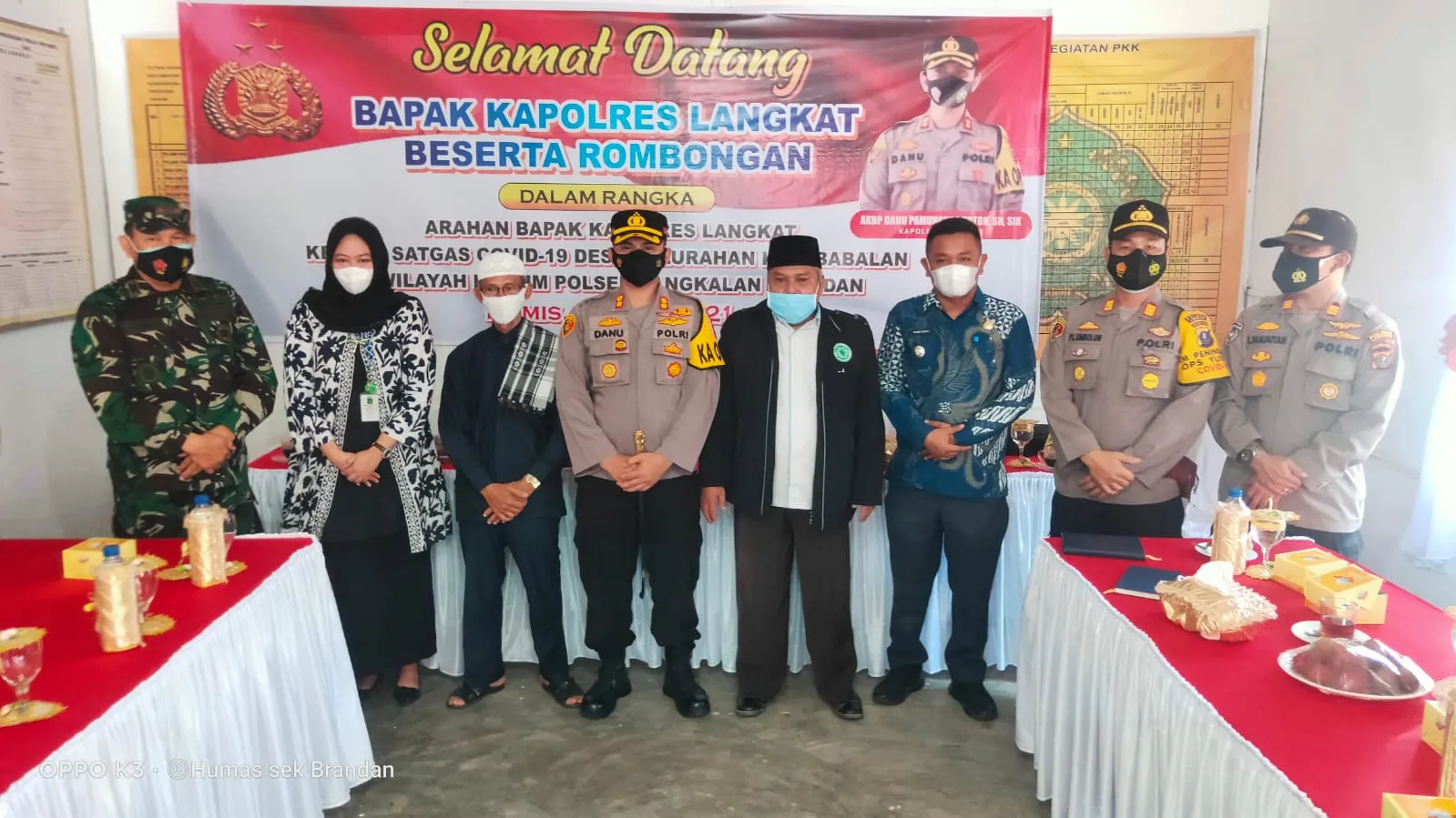 Kapolres Langkat Bimbing Satgas Covid-19 Di Desa Babalan