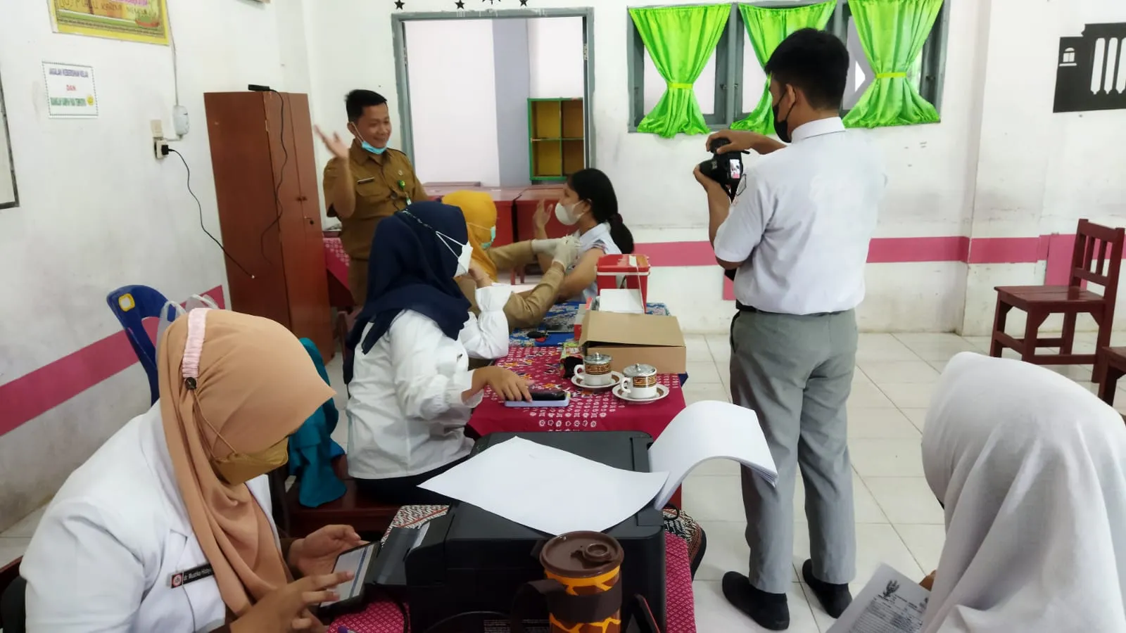 509 Siswa SMAN Babalan Sudah Divaksin