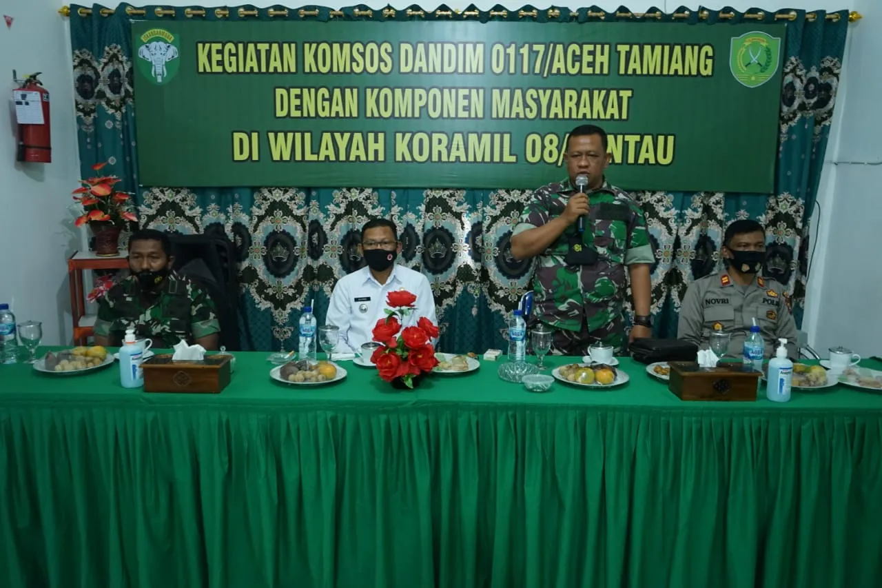 Sukseskan Vaksin COVID-19, Dandim 0117/Atam Gelar Silaturahmi Masyarakat Kecamatan Rantau