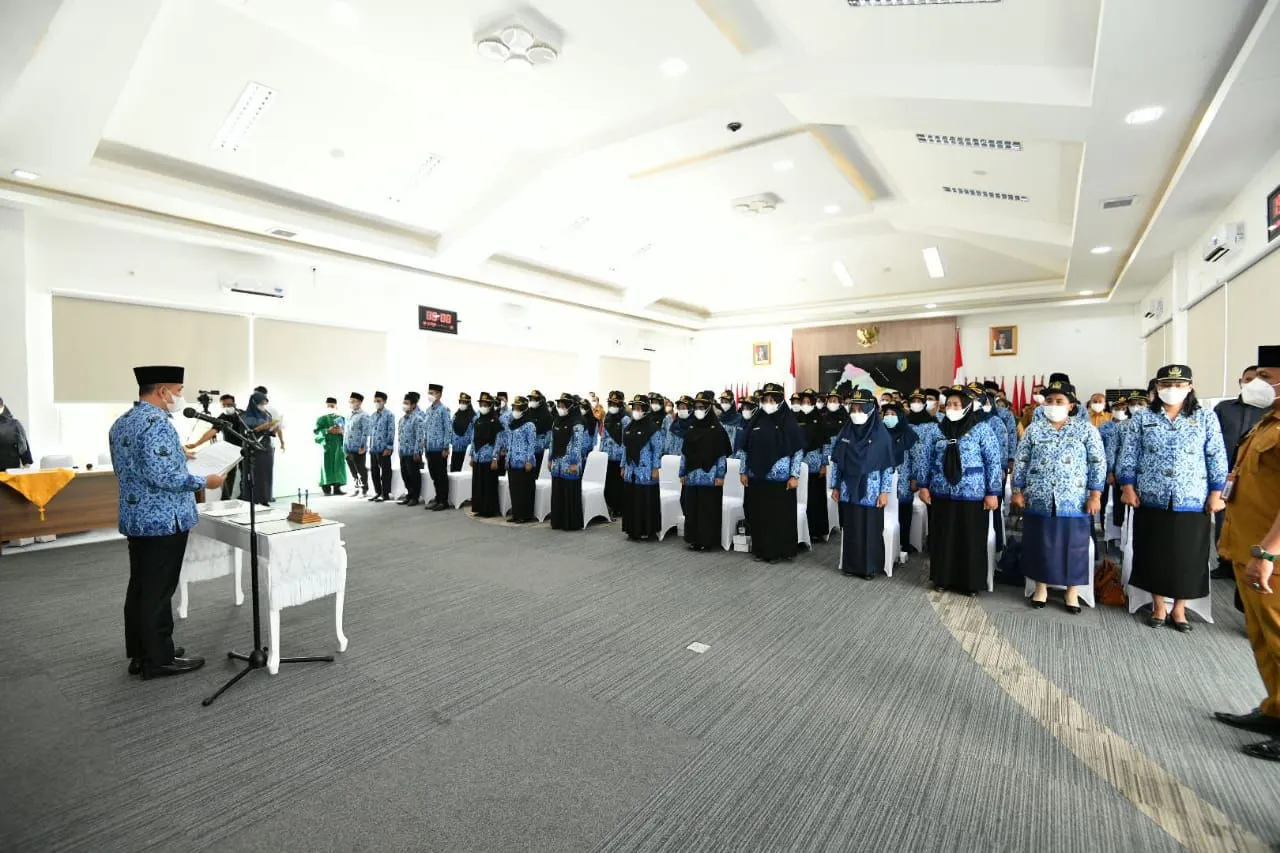 Bupati Zahir Lantik 130 PNS Dilingkungan Pemkab Batubara