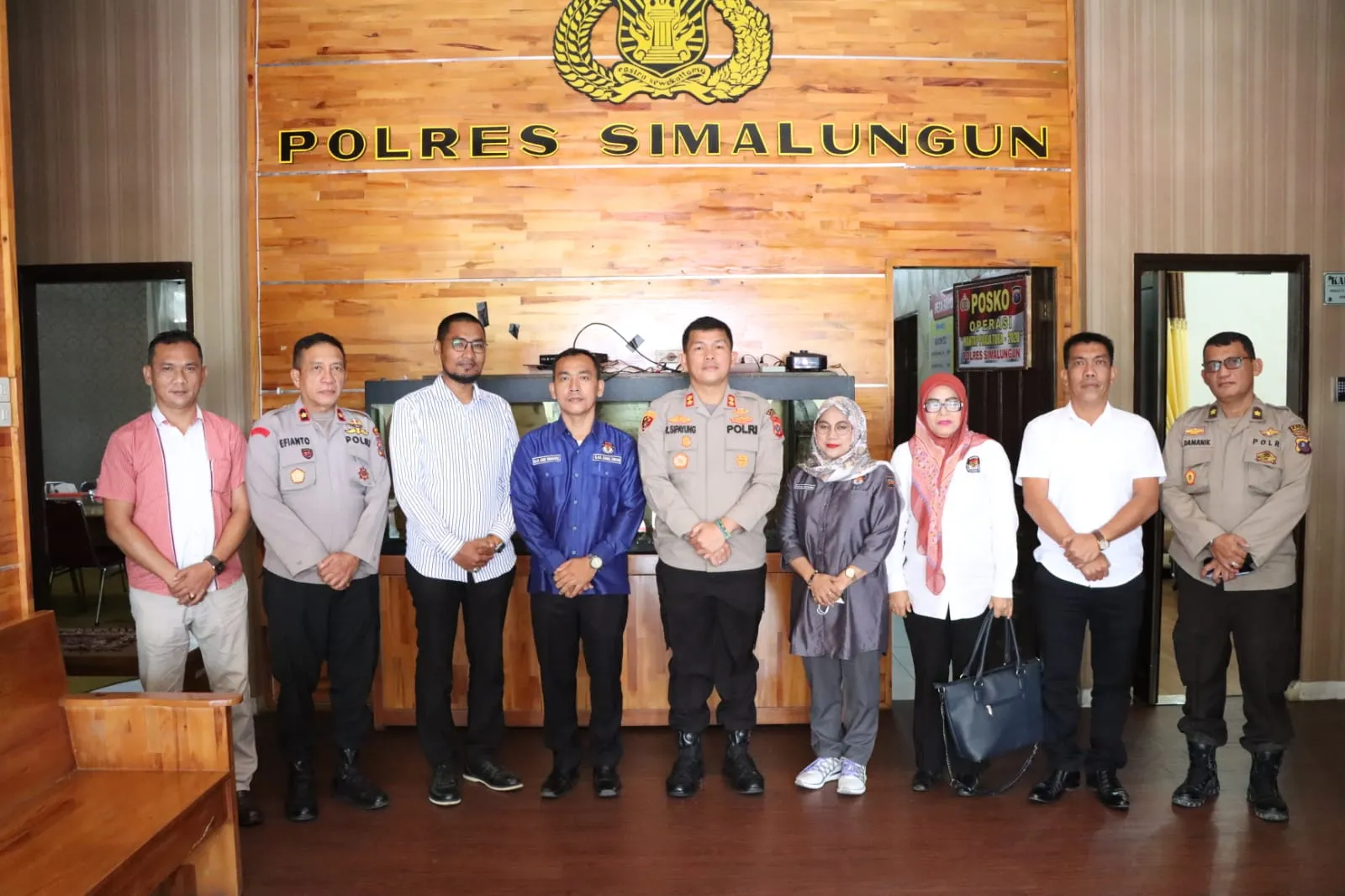 Kapolres Simalungun Terima Audiensi KPU dan Bawaslu Simalungun
